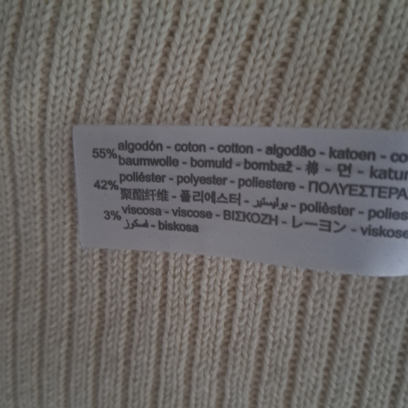 Zara | Cream Knit Sleeveless Dress - Picture 7 of 7